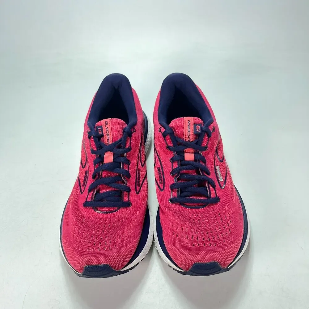 Brooks Glycerin 19 Pink Blue Running Shoes Sneakers 1203431B623 Women's Size 11